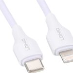 Ldnio LC122I Fast Charging Data Cable Lightning To USB-C, 2M Length, 30 Watt Power Max - White