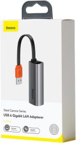 Baseus Steel Cannon Series USB A Gigabit LAN Adapter 4