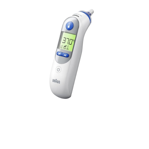 Braun IRT 6525 Healthcare ThermoScan 7 Ear thermometer with Age Precision (accurate, convenient, temperature screening, fever, fast, easy to use) and Night Mode