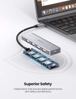 UGREEN USB C Hub 4 Ports USB Type C to USB 3.0 Hub Adapter with Charging Port for MacBook Pro iMac Samsung Galaxy Note 10 S10 S9 LG Google Chromebook Pixelbook Dell XPS Oculus Rift 4