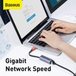 Baseus Steel Cannon Series USB A Gigabit LAN Adapter 8