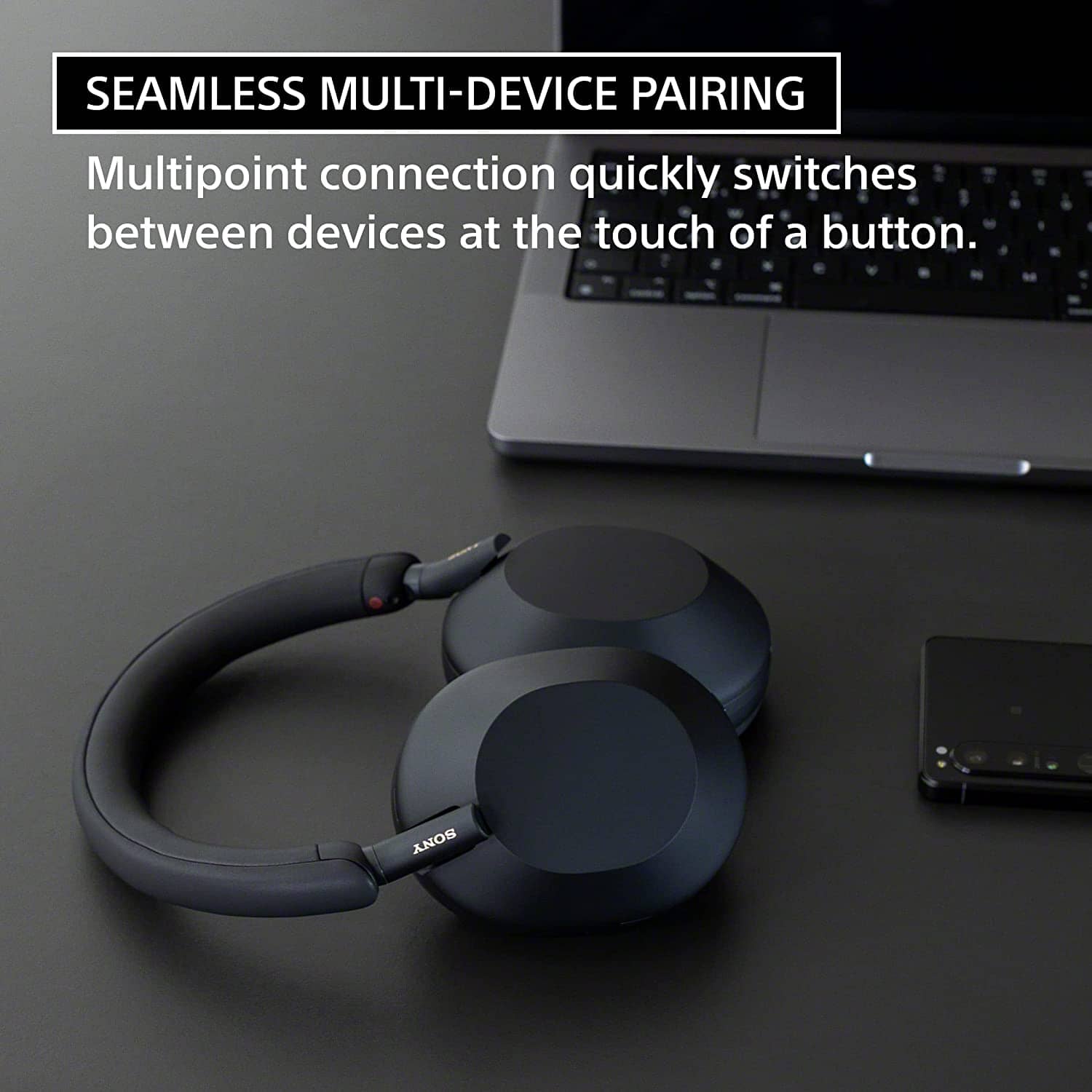 Sony WH-1000XM5 Wireless Industry Leading Noise Canceling Headphones with Auto Noise Canceling Optimizer, Crystal Clear Hands-Free Calling, and Alexa Voice Control, Black 1