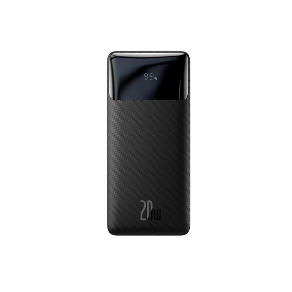 Baseus Bipow Digital Display Power bank 20000mAh 20W 2xUSB, USB-C, Micro Black