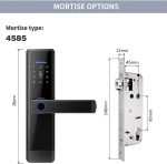 Razuvious Smart Lock, Fingerprint Door Entry, Keyless Bluetooth With Free APP, IC Card, Anti-peep Code, Alexa Compatible (Extra Gateway Needed), TT Lock App Control for Home, Office, Apartment 8