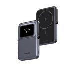 UGREEN Uno Magnetic Power Bank, 5000mAh Wirelss Portable Charger, 20W Fast Charging Battery Pack with Foldable Stand and TFT Display for iPhone 16/15/15 Plus/15 Pro/15 Pro Max/14/13/12 Series, Black 18