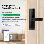 Razuvious Smart Lock, Fingerprint Door Entry, Keyless Bluetooth With Free APP, IC Card, Anti-peep Code, Alexa Compatible (Extra Gateway Needed), TT Lock App Control for Home, Office, Apartment 5