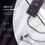 UGREEN Usb C To 3.5Mm Headphone Jack Adapter Aluminum Type C To Aux Female Audio Adapter Cable Dongle Compatible For Huawei Mate10 Pro Mate20 Pro P20 P20 Pro Xiaomi Mi 8 6 6X Mix 2 2S black 8