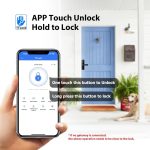 Razuvious Smart Lock, Fingerprint Door Entry, Keyless Bluetooth With Free APP, IC Card, Anti-peep Code, Alexa Compatible (Extra Gateway Needed), TT Lock App Control for Home, Office, Apartment 6