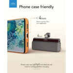 Brave Pocket Mini Portable Power Bank Type-C 20W 5000 mAh BP-14 Black - Image 3