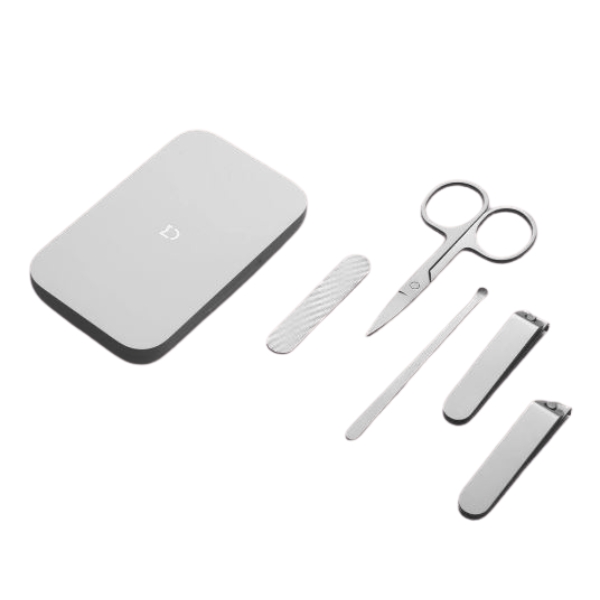 XIAOMI Mijia 5Pcs Portable Fingernail Toenail Manicure Pedicure Magnetic Absorption Stainless Steel Nail Clipper Se
