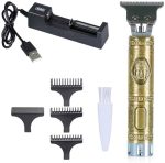 Professional Hair Clipper and Beard Trimmer, Gold, WS-T99 4