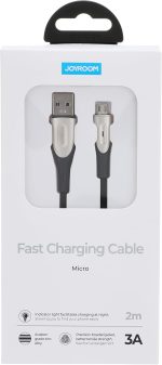 Joyroom S-M411 3A USB-A to Micro Fast Charging Cable 2m-Black|12 Months Warranty 7