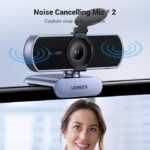 UGREEN Webcam Full HD 1080P 30FPS Camera USB PC Two Mic Noise Cancelling Built-in 360 Degree Rotation Plug Play under Windows MacOS Linux Support Youtube Streaming Skype Video Call Zoom Video