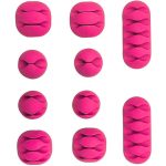 Cord Managment, Cable Holder, 10 Pcs Hight Quality Multi Purpose Cable Clips SET Holders Cell Phone USB Organizer Desktop. 3