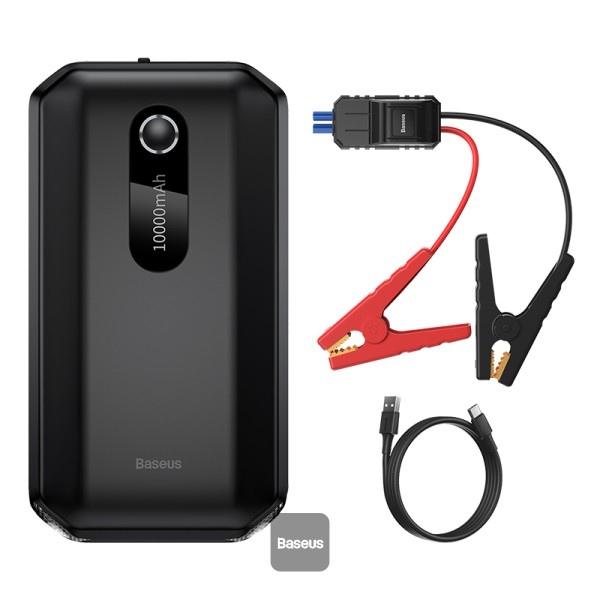 Boya by-m1dm dual omni-directional lavalier microphone lapel clip-on condenser microphone for smartphone audio recorders pc - black, Auxiliary 2 Baseus Super Energy Air Car Jump Starter Built-in 10000mAh Power Bank 1000A Max Peak Current 12V Car Jump Starter (Up to 4.0L Gas, 2.5L Diesel Engines) Emergency Portable Phone Charger Black