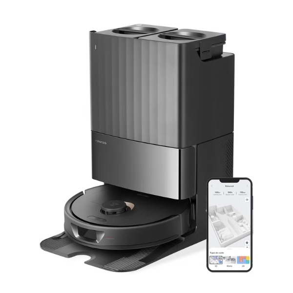 roborock Q Revo Vacuum & Mop Robot with Suction Station (Suction Power 5500 Pa, 180 min Battery Life, 350 ml Dust/80 ml Water Tank, 200 RPM Rotating Mop Pads, App/Voice Control)