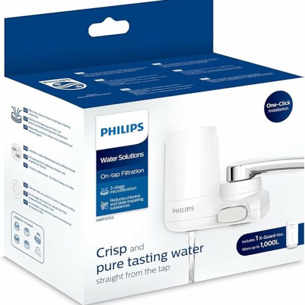 Philips - AWP3703 - X-Guard On Tap Water Filter - Removes up to 99 Percent of Bacteria - Plastic - 1000 Litres