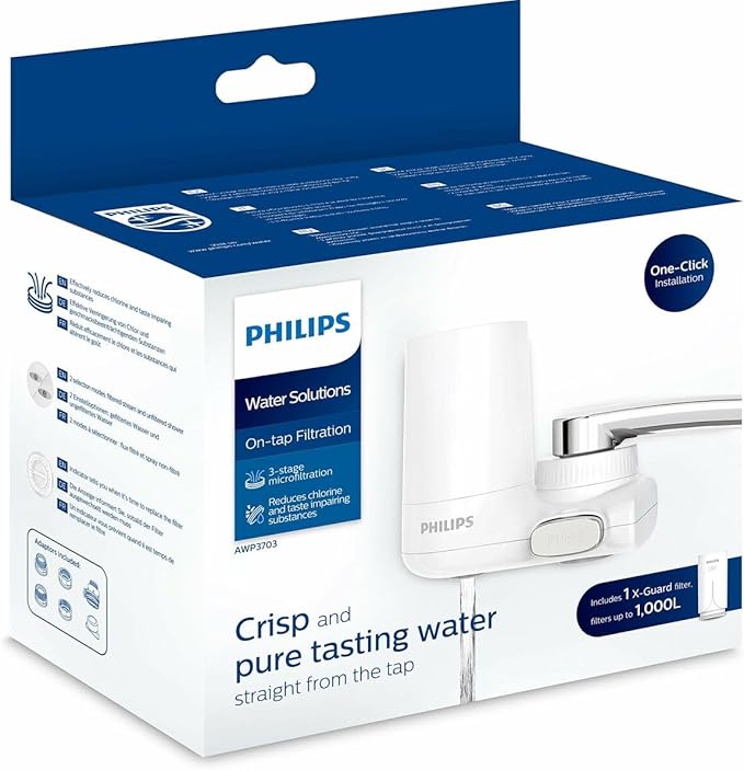 Philips - AWP3703 - X-Guard On Tap Water Filter - Removes up to 99 Percent of Bacteria - Plastic - 1000 Litres