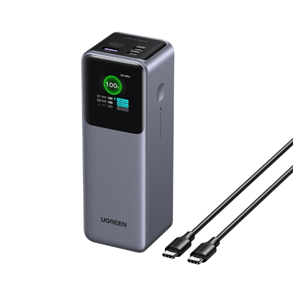 UGREEN Nexode Power Bank 25000mAh 200W with Smart Digital Display