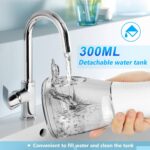 H2ofloss Portable Oral Irrigator, Dental Irrigator with 4 Nozzles 5 Modes 300 ml, USB Rechargeable IPX7 Waterproof Oral Irrigators, Family and Travel 8