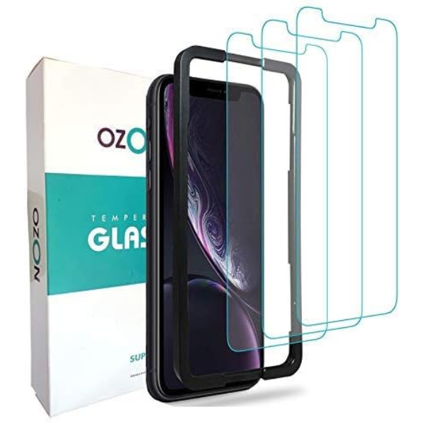OZON Screen Protector for iPhone 12Pro max [6.7 Inch], Tempered Glass, Case Friendly, 9H Hardness Scratch Resistance, 2.5D Edge, 0.33mm Thickness, Anti Bubble, Easy Installation, Clear