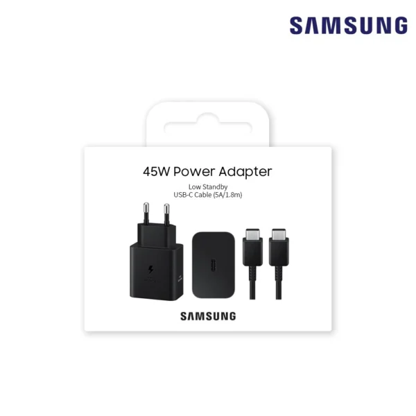 Samsung 45W PD Power Adapter 1.8m Cable Low standby power consumption EP-T4511X
