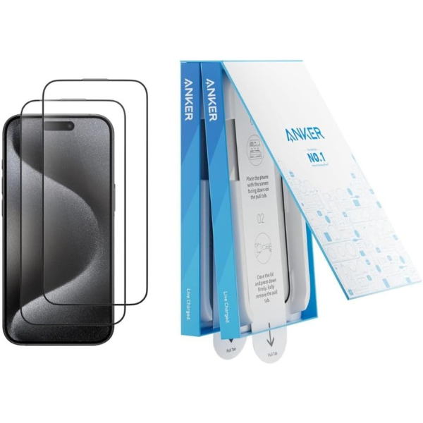 Anker iPhone 16 Pro Screen Protector Tempered Glass