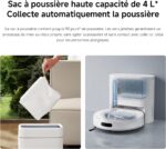 Xiaomi Robot Vacuum H40, Smart Navigation, 10000Pa Suction, Anti-tangle Mopping & Vacuuming, 4L Dust Bag, 340x340x97mm, App Control, 5200mAh Battery-White 16