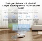 Xiaomi Robot Vacuum H40, Smart Navigation, 10000Pa Suction, Anti-tangle Mopping & Vacuuming, 4L Dust Bag, 340x340x97mm, App Control, 5200mAh Battery-White 11