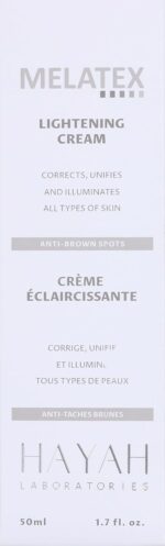 HAYAH LABORATORIES Melatex lightening cream 50 ml 5