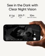 eufy Security Indoor Cam S350, Dual Cameras, 4K UHD Resolution Security Camera with 8× Zoom and 360° PTZ, Human/Pet AI, Ideal for Baby Monitor/Pet Camera/Home Security, Dual-Band Wi-Fi 6, Plug in 4