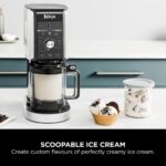 Ninja CREAMi Deluxe 11-In-1 Ice Cream Maker & Frozen Dessert Maker with 3 Tubs, Makes Ice Cream, Gelato, Sorbet, Frozen Yoghurt, Milkshakes, Slushi & More, 2-in-1 Flavour Option, Silver, NC501 11