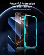 ESR 3 Pack for iPhone 16 Pro Max Screen Protector, Tempered Glass Film with Easy Installation Tool, 9H Hardness, Military-Grade Shatterproof, HD Clear, Scratch Resistant 10