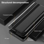 Case for Samsung Galaxy S21 Ultra Case S View, Clear View Flip Folio Premium Leather & Hard PC for Samsung S21 Ultra Phone Case, Luxury Anti-Scratch Flip Cover for Samsung Galaxy S21 Ultra (Black) 8