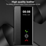 Case for Samsung Galaxy S21 Ultra Case S View, Clear View Flip Folio Premium Leather & Hard PC for Samsung S21 Ultra Phone Case, Luxury Anti-Scratch Flip Cover for Samsung Galaxy S21 Ultra (Black) 7