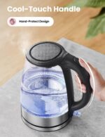 Comfee Glass Electric Tea Kettle & Hot Water Kettle, 2200W, 1.7L Capacity (With LED Indicator, Fast Boil Auto Shut-Off And Boil-Dry Protection) 15