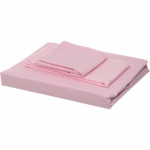 Al Mamoun 4-Piece Fitted Bed Sheet Set Pink 180x200