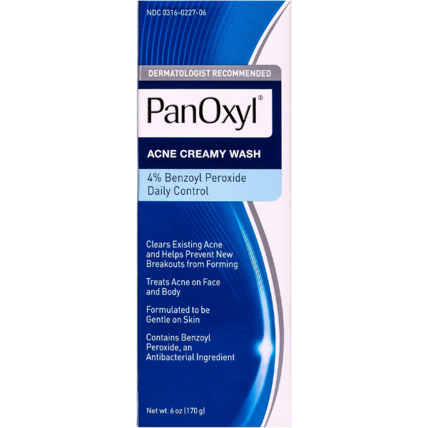 PanOxyl Acne Creamy Wash 4% – 6oz