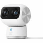 eufy Security Indoor Cam S350, Dual Cameras, 4K UHD Resolution Security Camera with 8× Zoom and 360° PTZ, Human/Pet AI, Ideal for Baby Monitor/Pet Camera/Home Security, Dual-Band Wi-Fi 6, Plug in 3 Eufy S350 Indoor 4K Dual-Lens Security Camera