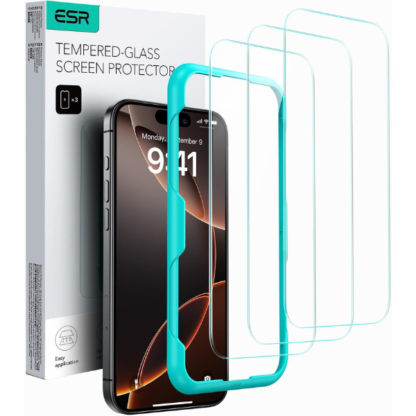 ESR 3-Pack iPhone 16 Pro Max Screen Protector