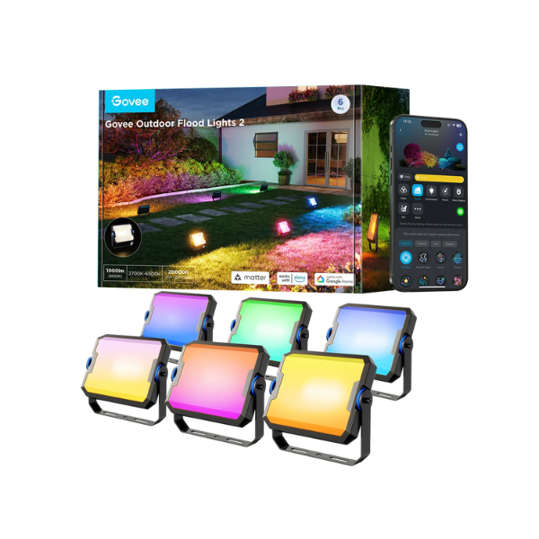Govee Outdoor Flood Lights 2 RGBIC Smart
