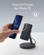 Anker Wireless Charger (MagGo), 633 2-in-1 Wireless Charging Station, Detachable 5000mAh Power Bank, Black, B25A7211, USB - Image 5