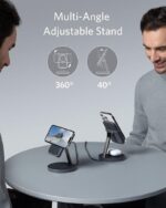Anker Wireless Charger (MagGo), 633 2-in-1 Wireless Charging Station, Detachable 5000mAh Power Bank, Black, B25A7211, USB - Image 2