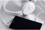 Sony Extra Bass Smartphone Headset With Mic MDRZX110AP/W, Wired, One Size - White - Image 5