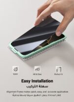 Ugreen 2Pack iPhone 16 Pro Max Privacy Screen Protector 6.9 Inch Face ID Supported Easy Installation Anti-Spy & Privacy Protection Anti-Fingerprint & Bubble Free, Case Friendly 9H Tempered Glass SP638 - Image 5