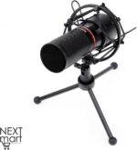 Redragon BLAZAR GM300 USB Gaming Stream Microphone Kit/full metal made/custom circle LED color/Volume control & Mute/High-end mic unit/Tripod stand and windscreen included - Image 5