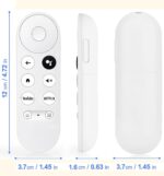 Replacement Voice Remote Control for Google Chromecast 4K HD TV, for Chromecast with Google TV Remote, for Google TV HD/ 4K Snow Streaming Stick, for G9N9N,GA01919-US, GA01920-US, GA01923-US - Image 4