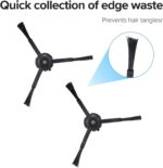 roborock Original Accessories, silicone side Brushes for Vacuum Cleaners from the Qrevo S/S7 Max Ultra/S8 MaxV Ultra/Q8 Max/Q8 Max+/Q5 Pro/Q5 Pro+/S8 Pro Ultra, pack of 2 (Black) - Image 6