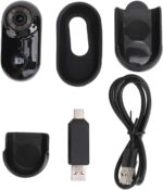 Cryfokt 1080P 2MP Body Worn Camera, 90 Degree Wide Angle UHD Lens Pet Camera with Back Clip, Loop Recording First Person View Small Action Camera for Outdoor Cycling Traveling Driver - Image 3