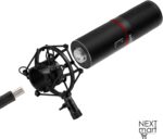 Redragon BLAZAR GM300 USB Gaming Stream Microphone Kit/full metal made/custom circle LED color/Volume control & Mute/High-end mic unit/Tripod stand and windscreen included - Image 2